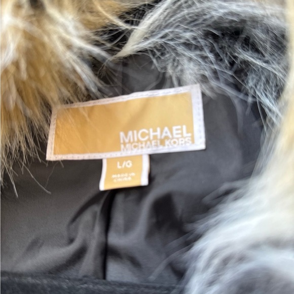 Michael Kors Animal print Luxury Faux Fur Coat size L - Picture 3 of 5